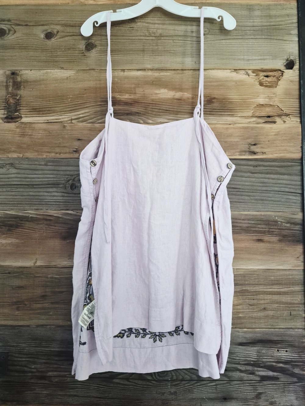 NWT Free People Sightseer Embroidered Linen Set- Lilac Combo Size Medium - Picture 5 of 9
